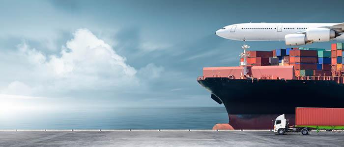 Multi-modal logistics: ship, air, and over-the-road freight